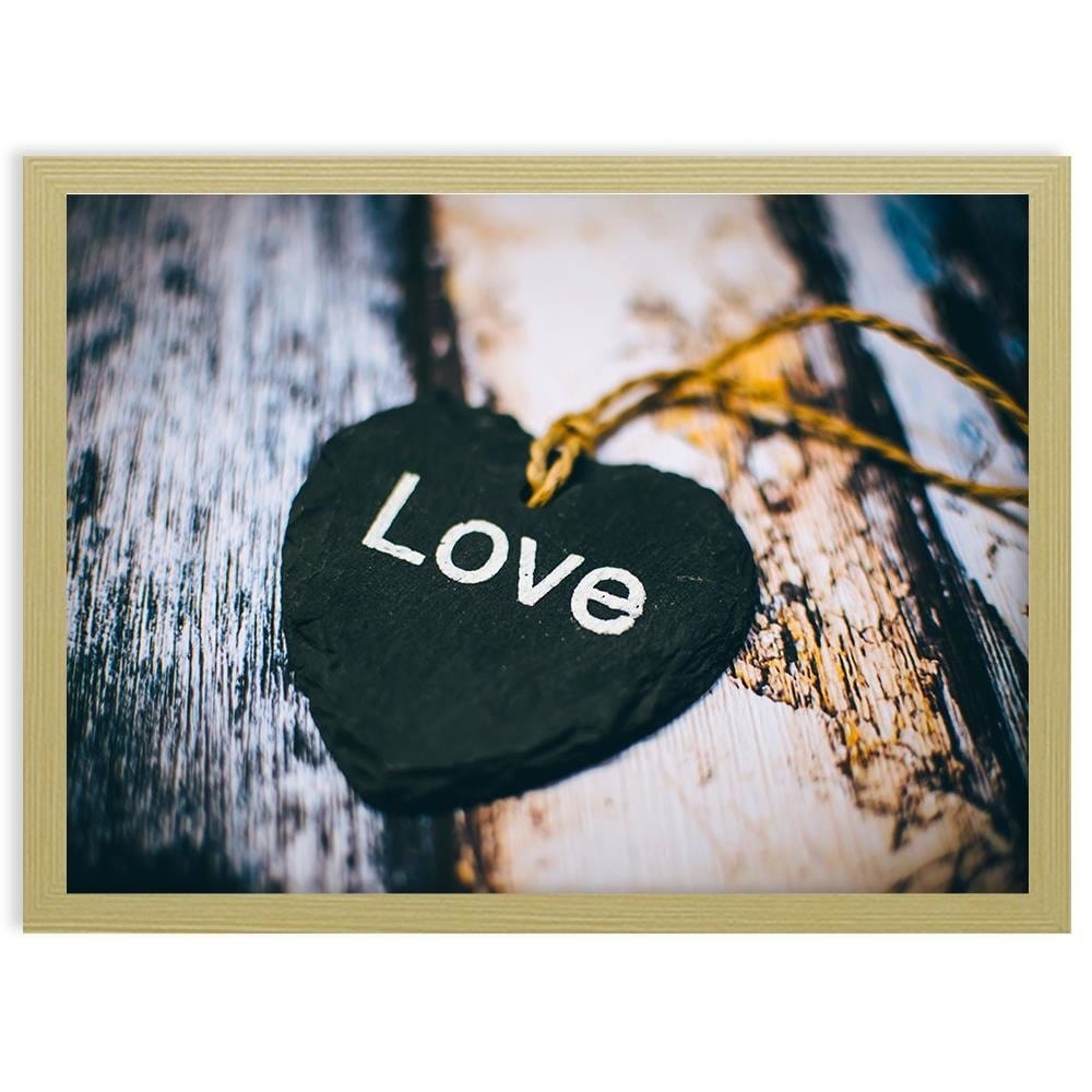 Glezna bēšā rāmī - Love Nackle Home Trends DECO