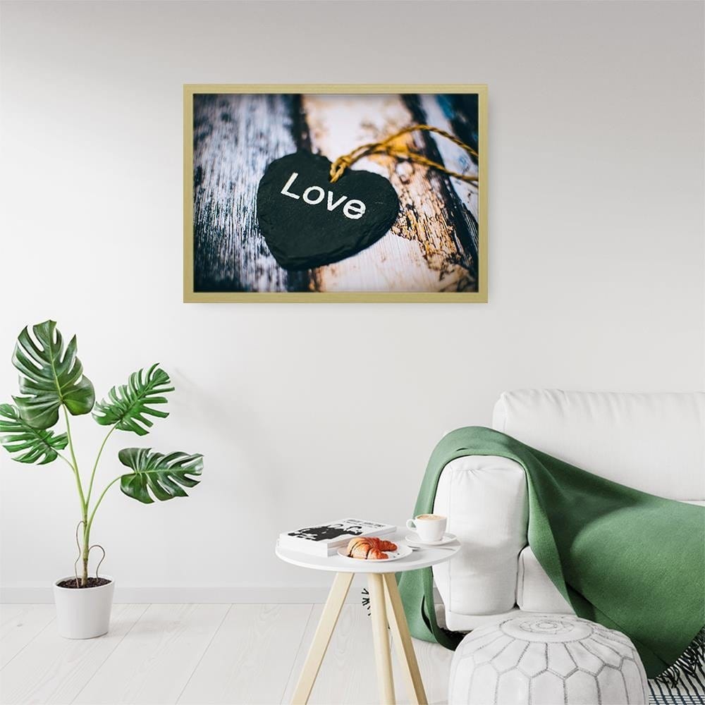 Glezna bēšā rāmī - Love Nackle Home Trends DECO