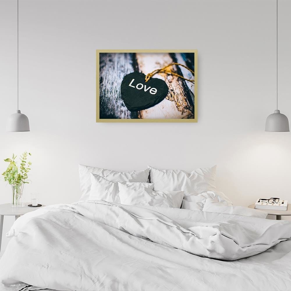 Glezna bēšā rāmī - Love Nackle Home Trends DECO