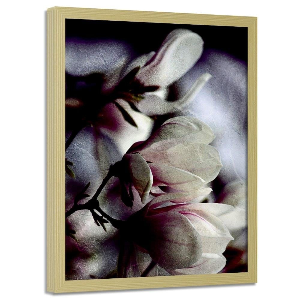 Glezna bēšā rāmī - Magnolia Buds Home Trends DECO