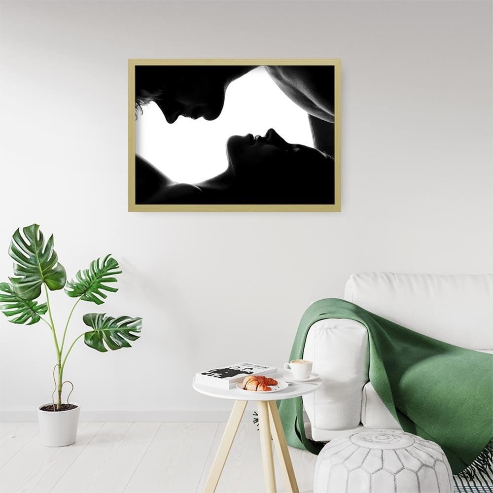 Glezna bēšā rāmī - Man And The Woman Home Trends DECO