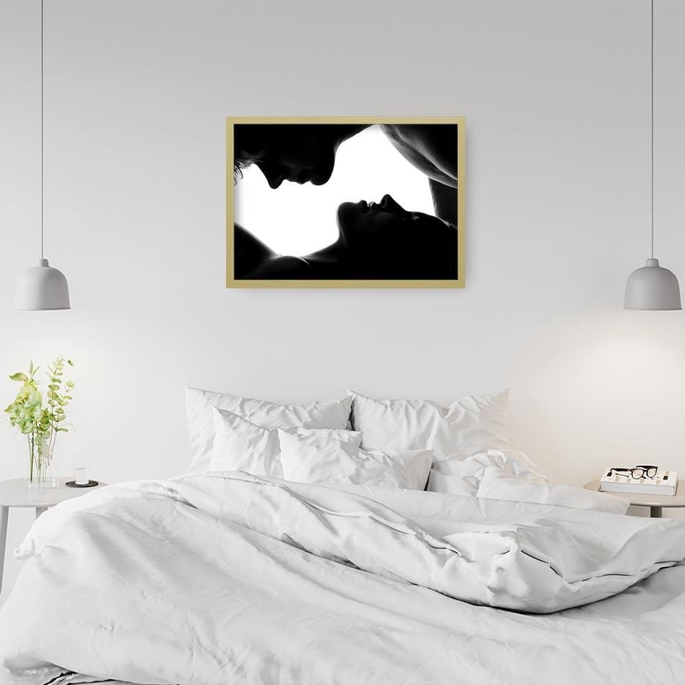 Glezna bēšā rāmī - Man And The Woman Home Trends DECO