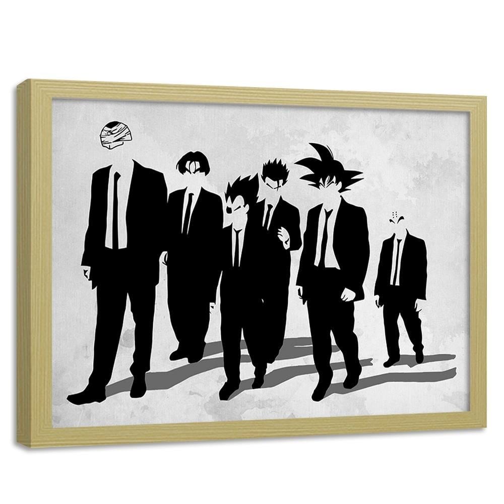 Glezna bēšā rāmī - Man In Black Goku Home Trends DECO