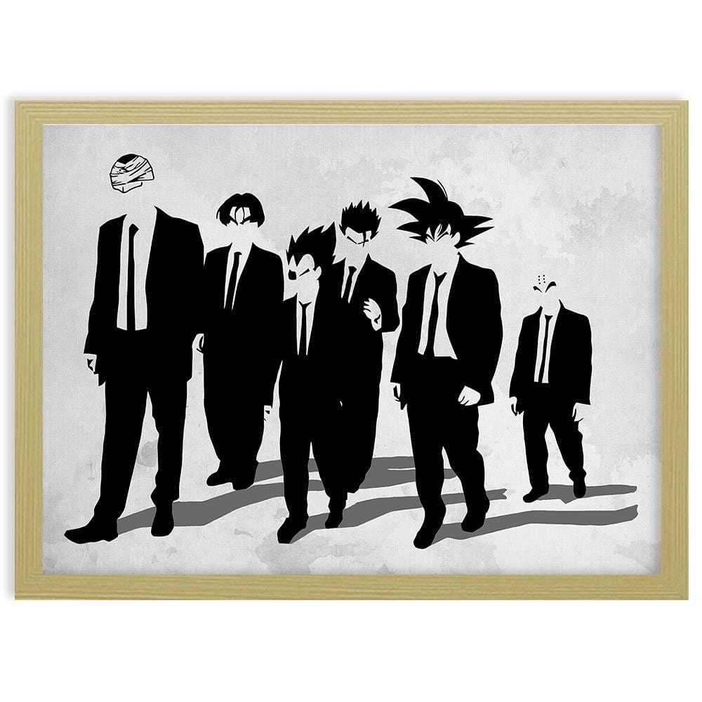 Glezna bēšā rāmī - Man In Black Goku Home Trends DECO