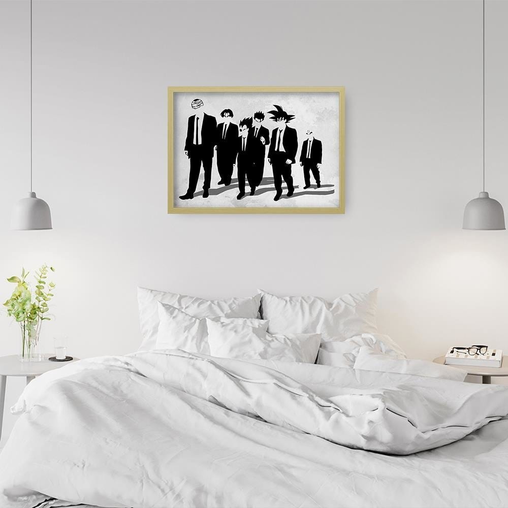 Glezna bēšā rāmī - Man In Black Goku Home Trends DECO
