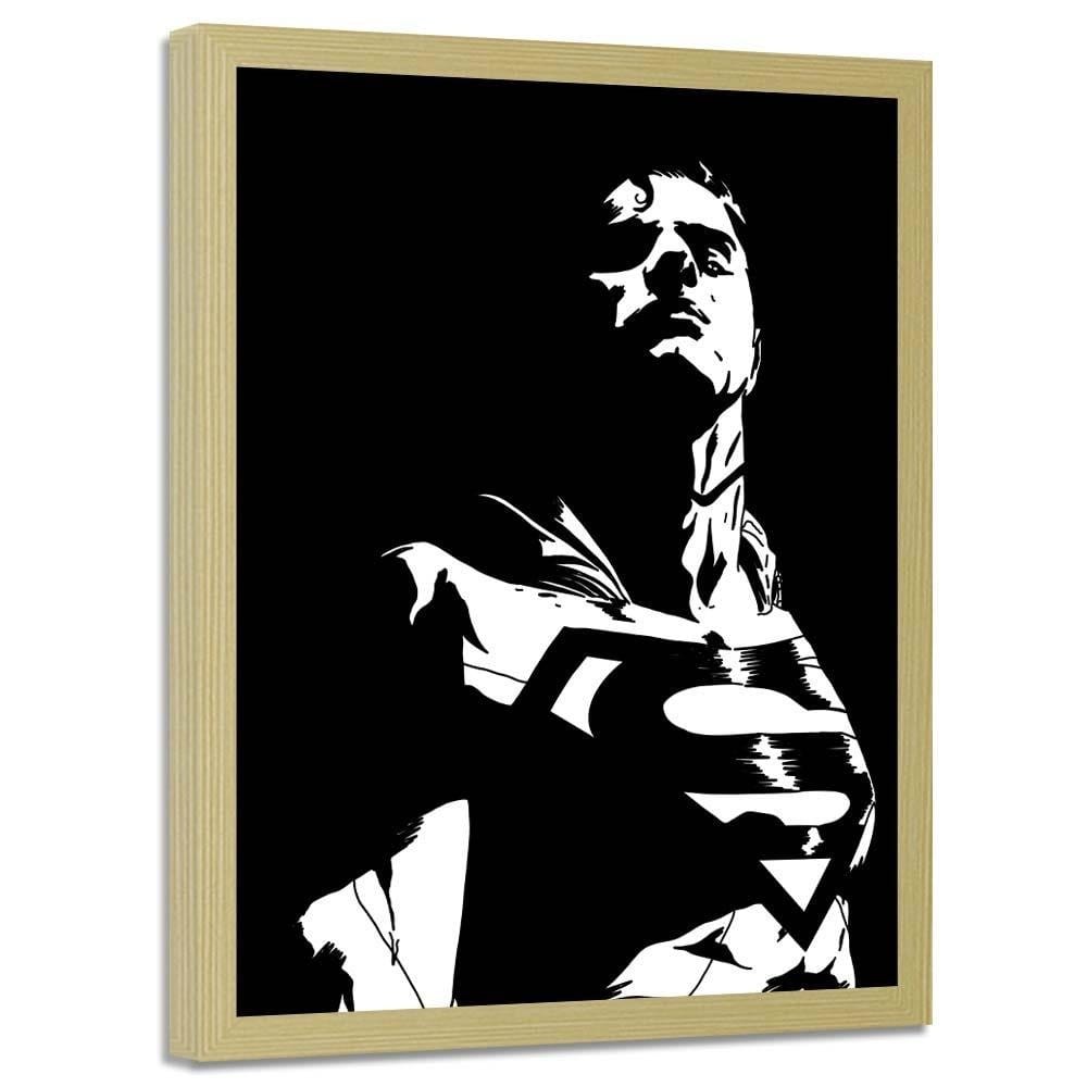Glezna bēšā rāmī - Man Of Steel 1 Home Trends DECO