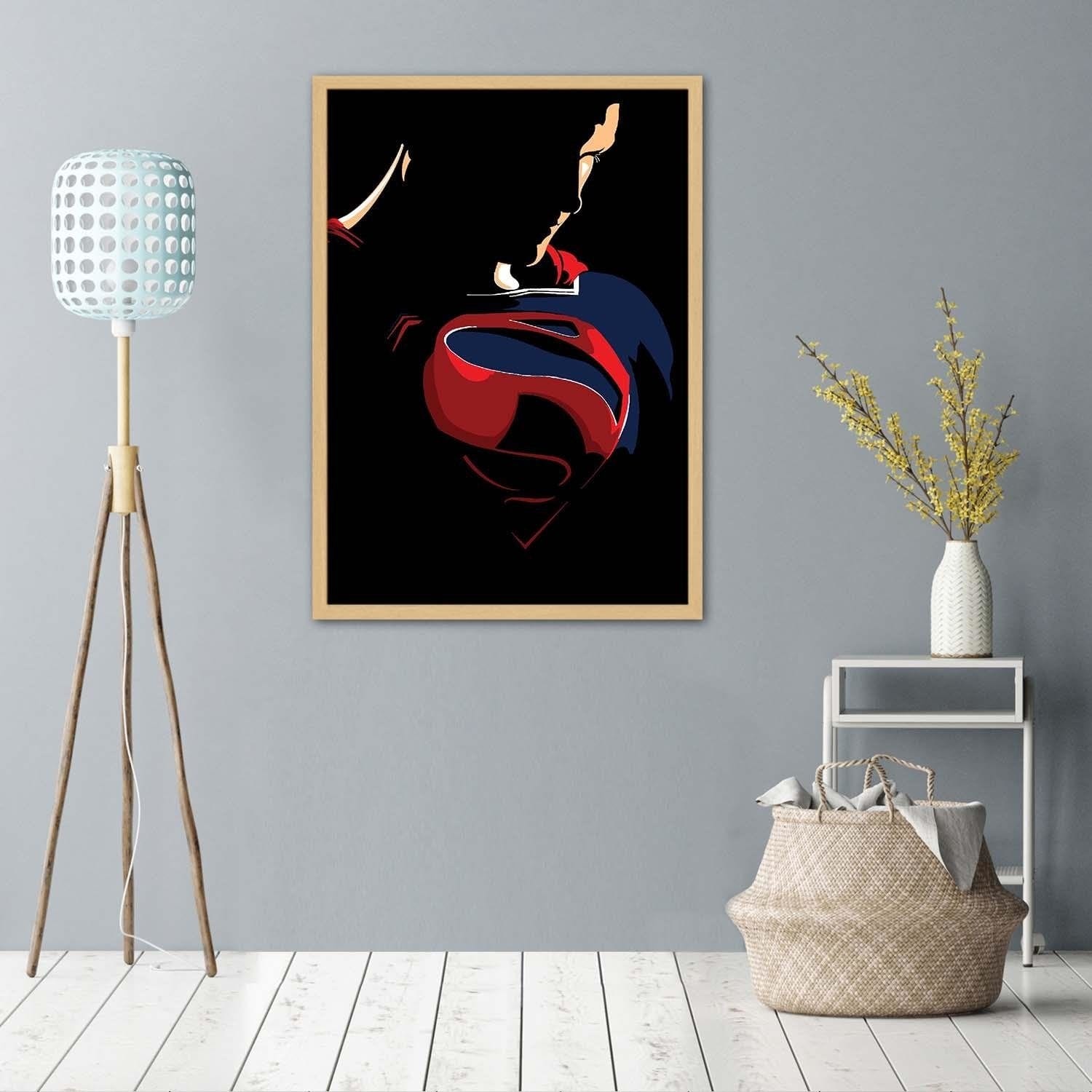 Glezna bēšā rāmī - Man Of Steel Home Trends DECO