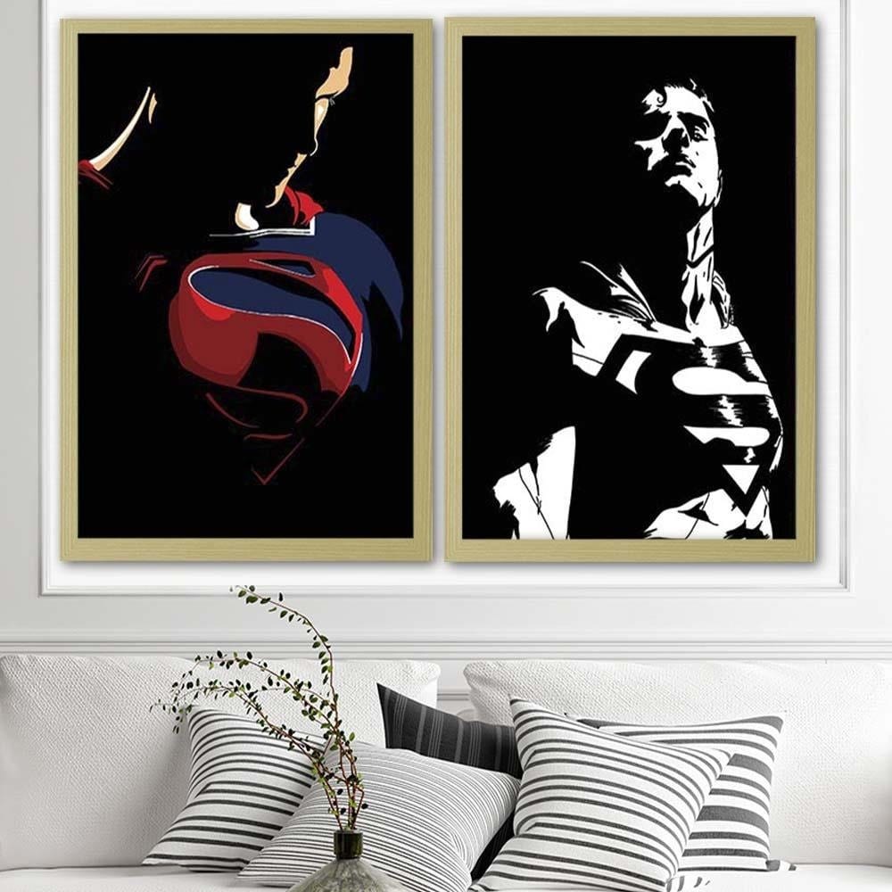 Glezna bēšā rāmī - Man Of Steel Home Trends DECO