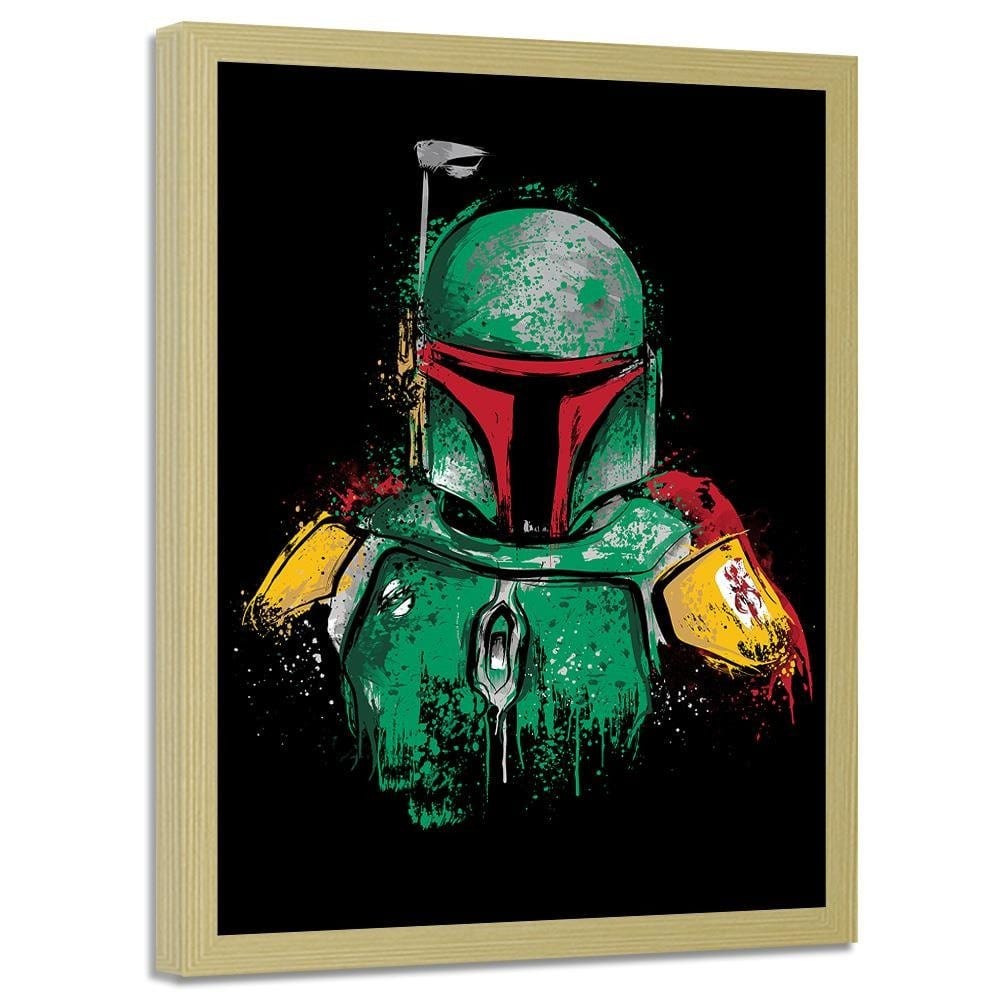 Glezna bēšā rāmī - Mandalorian Armor Home Trends DECO