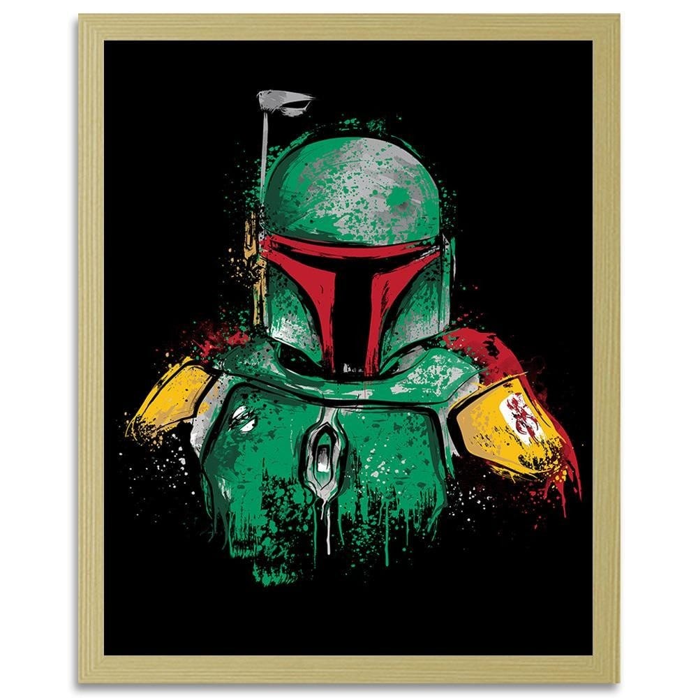 Glezna bēšā rāmī - Mandalorian Armor Home Trends DECO