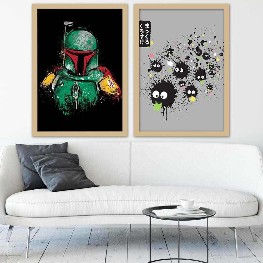 Glezna bēšā rāmī - Mandalorian Armor Home Trends DECO