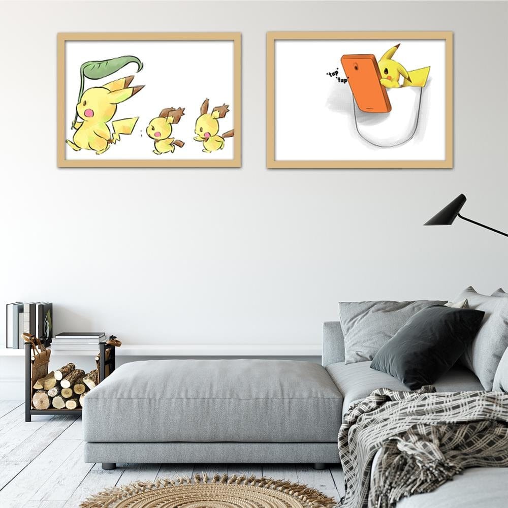 Glezna bēšā rāmī - Manga Cartoon Character Home Trends DECO