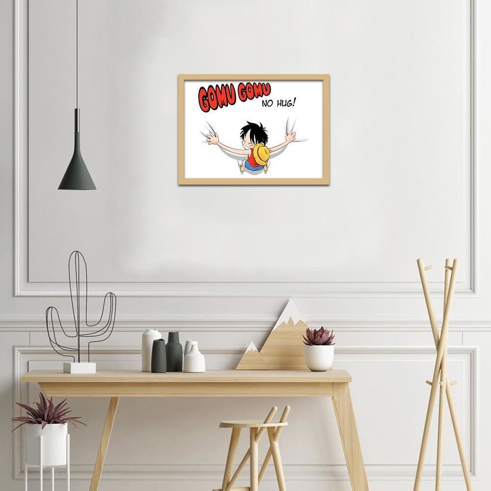 Glezna bēšā rāmī - Manga Hugging Home Trends DECO