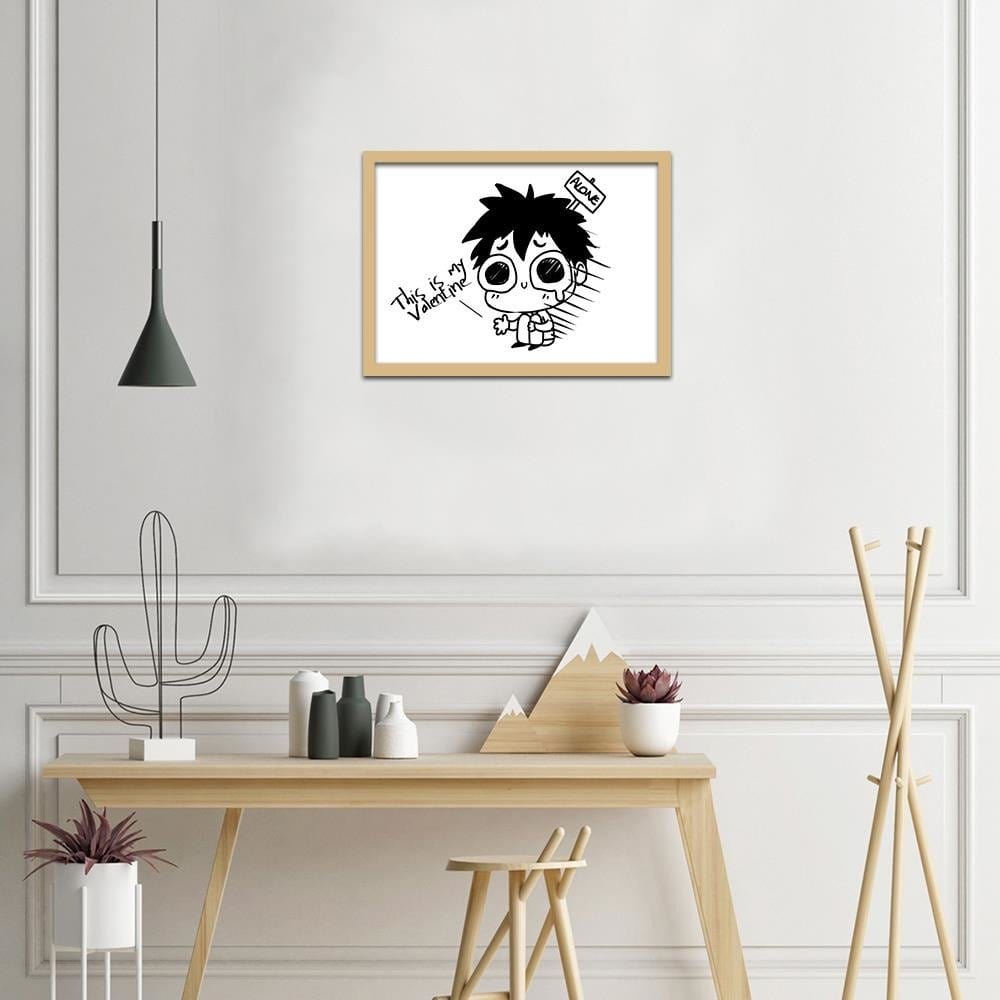 Glezna bēšā rāmī - Manga Little Boy Home Trends DECO