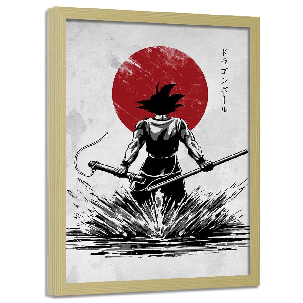 Glezna bēšā rāmī - Manga Warrior Home Trends DECO