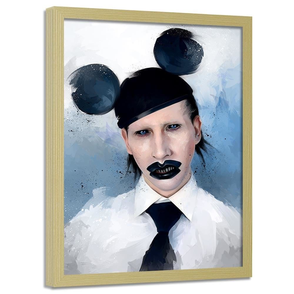 Glezna bēšā rāmī - Marilyn Manson Mouse Home Trends DECO