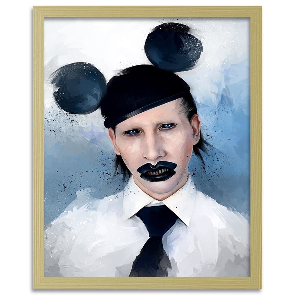 Glezna bēšā rāmī - Marilyn Manson Mouse Home Trends DECO