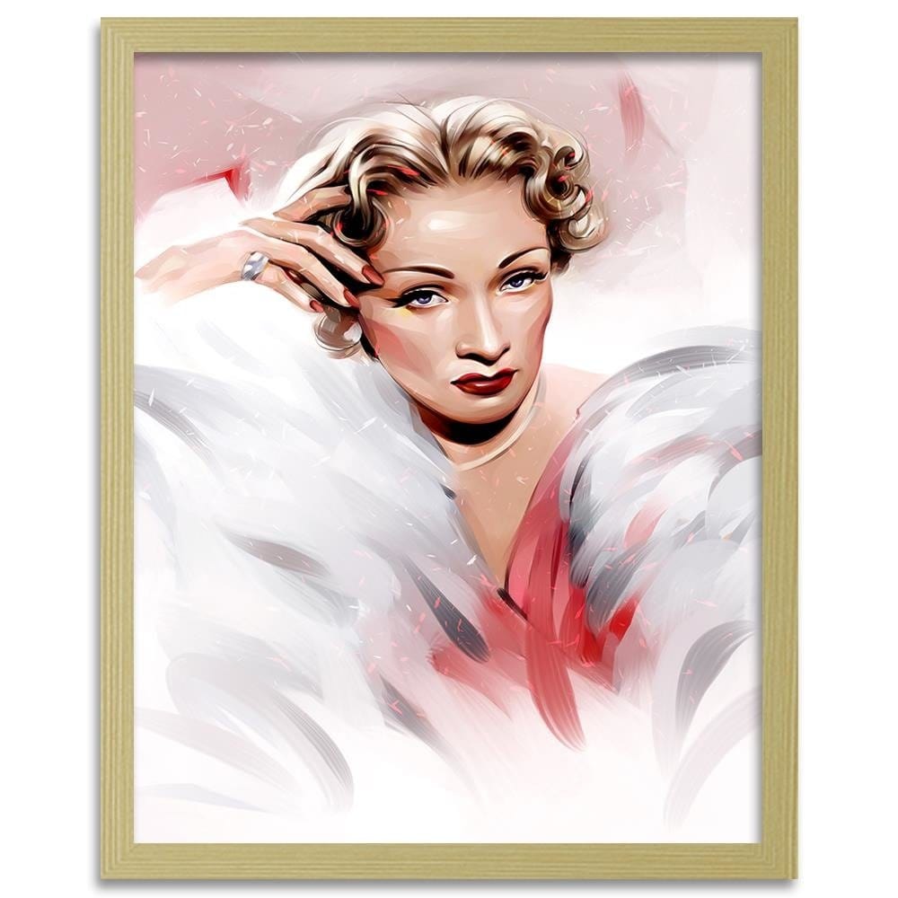 Glezna bēšā rāmī - Marlene Dietrich Home Trends DECO