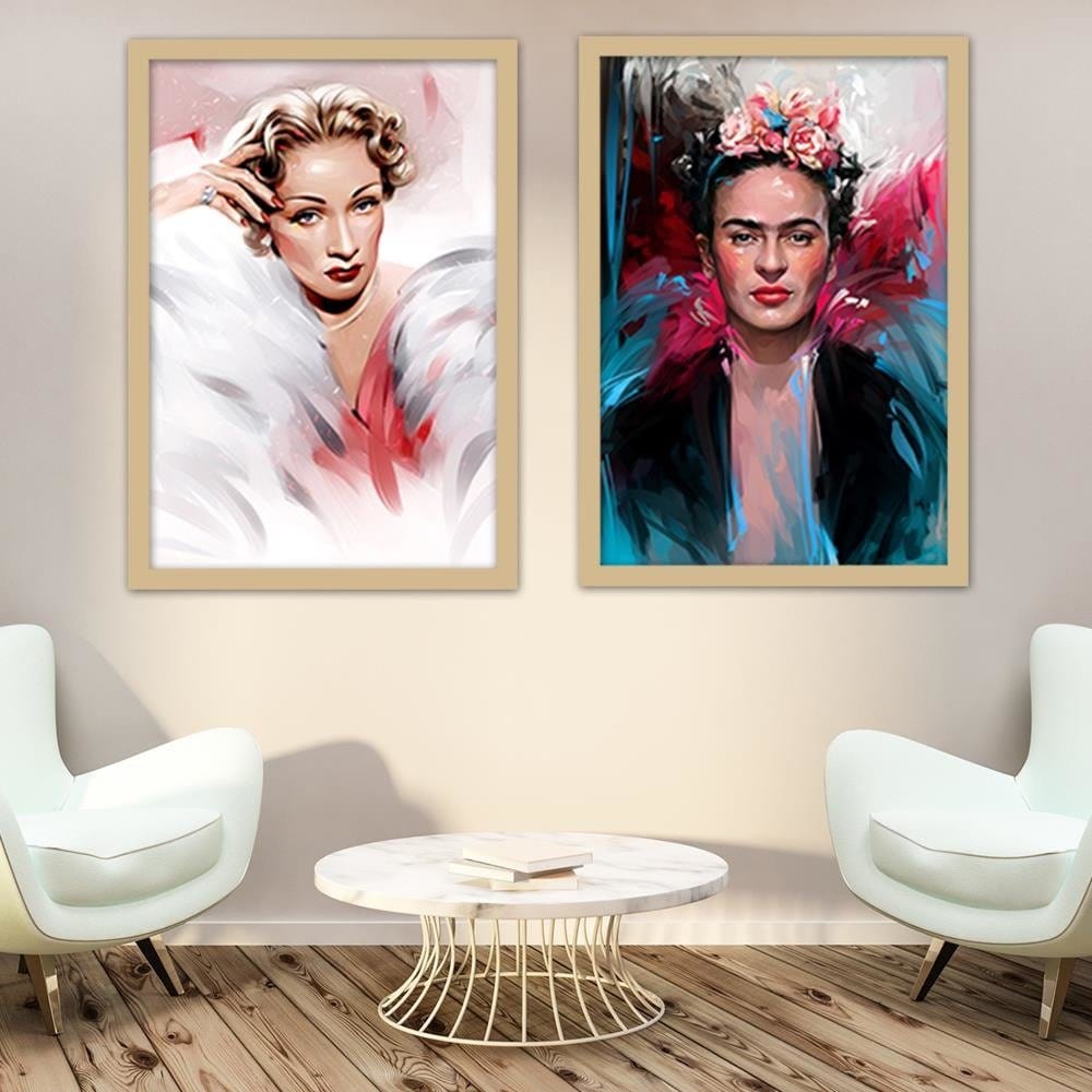 Glezna bēšā rāmī - Marlene Dietrich Home Trends DECO