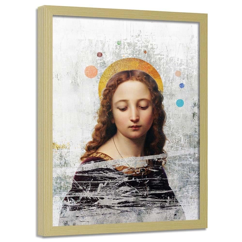 Glezna bēšā rāmī - Mixed Media Home Trends DECO