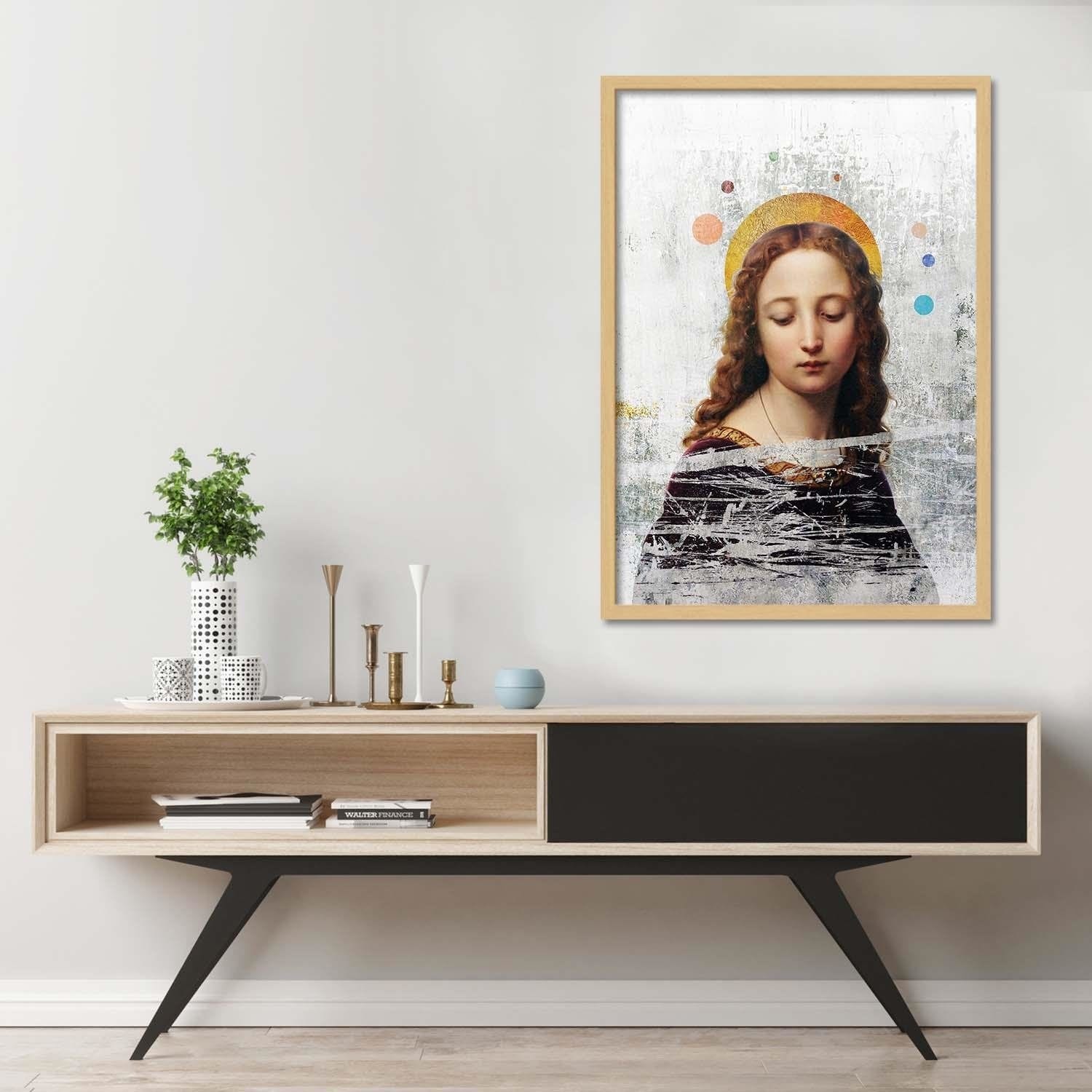 Glezna bēšā rāmī - Mixed Media Home Trends DECO