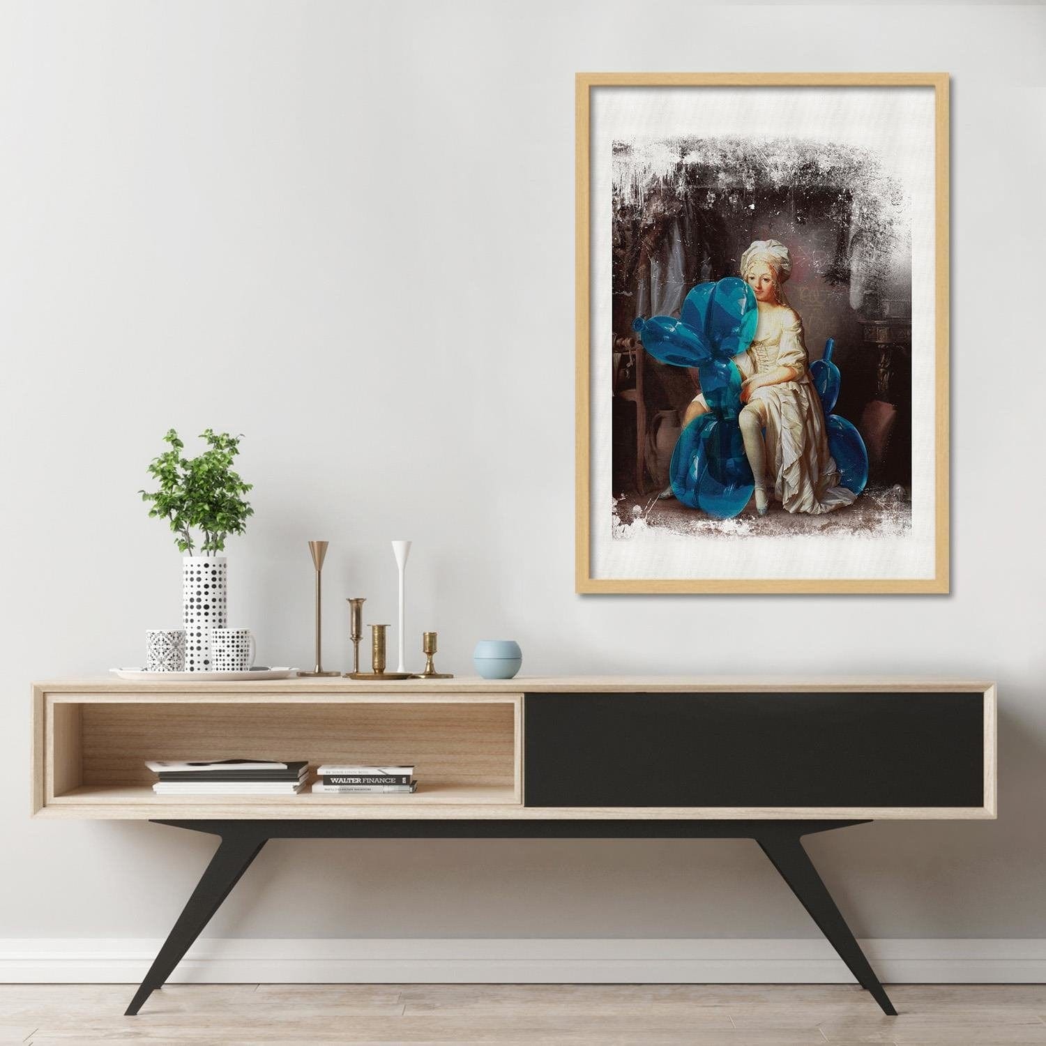 Glezna bēšā rāmī - Mixed Media Home Trends DECO