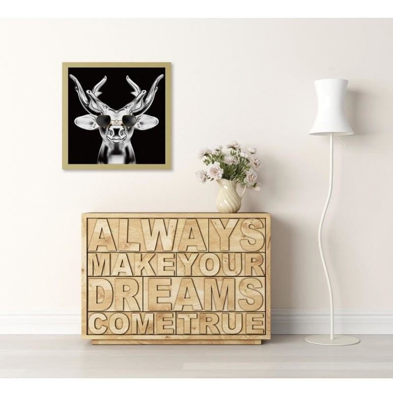 Glezna bēšā rāmī - Modern hipster Home Trends DECO