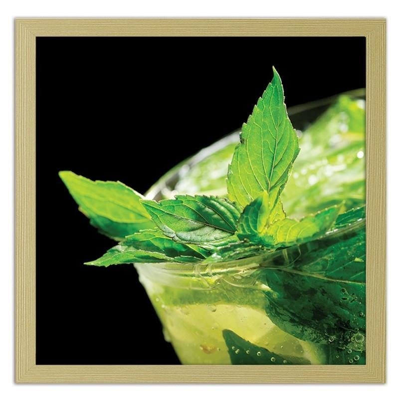 Glezna bēšā rāmī - Mojito cocktail Home Trends DECO