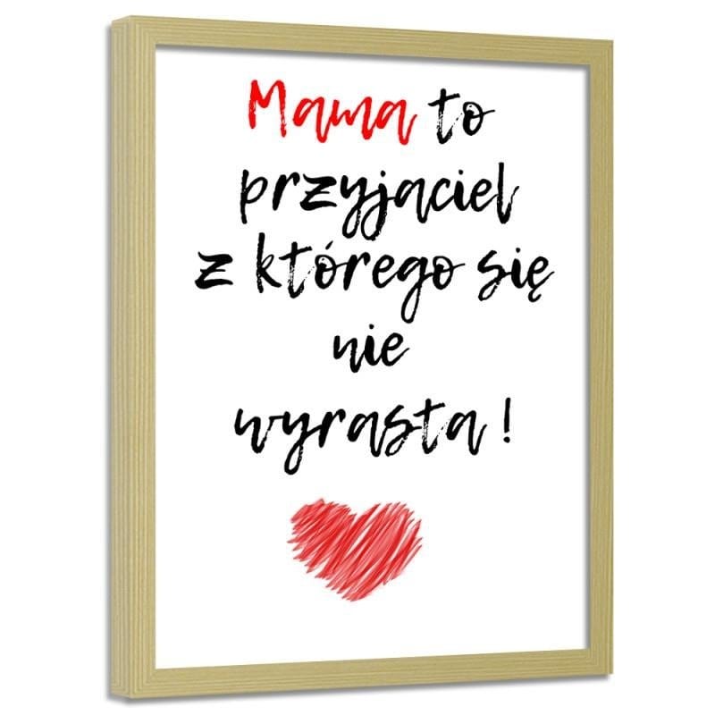 Glezna bēšā rāmī - Mom's a friend. Home Trends DECO