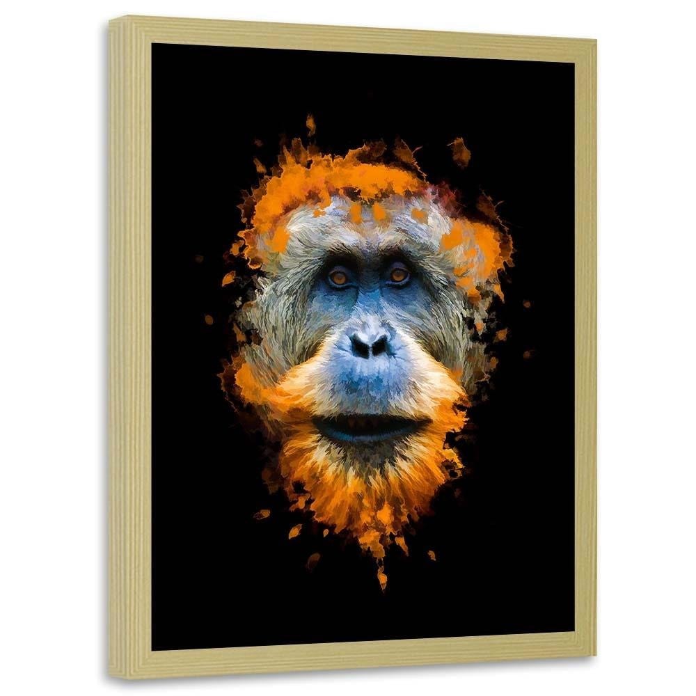 Glezna bēšā rāmī - Monkey Home Trends DECO
