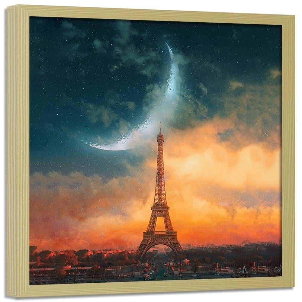 Glezna bēšā rāmī - Moon Over Paris Home Trends DECO