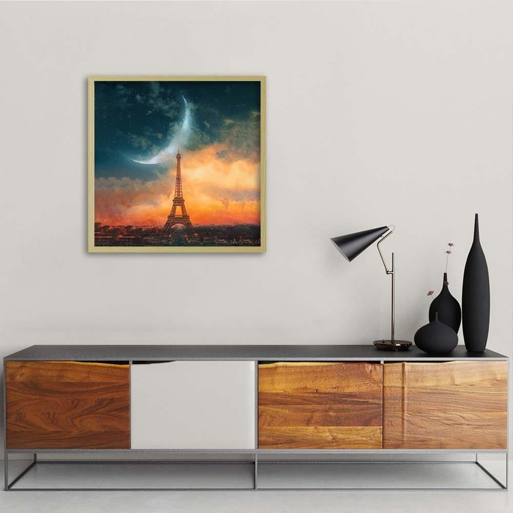 Glezna bēšā rāmī - Moon Over Paris Home Trends DECO
