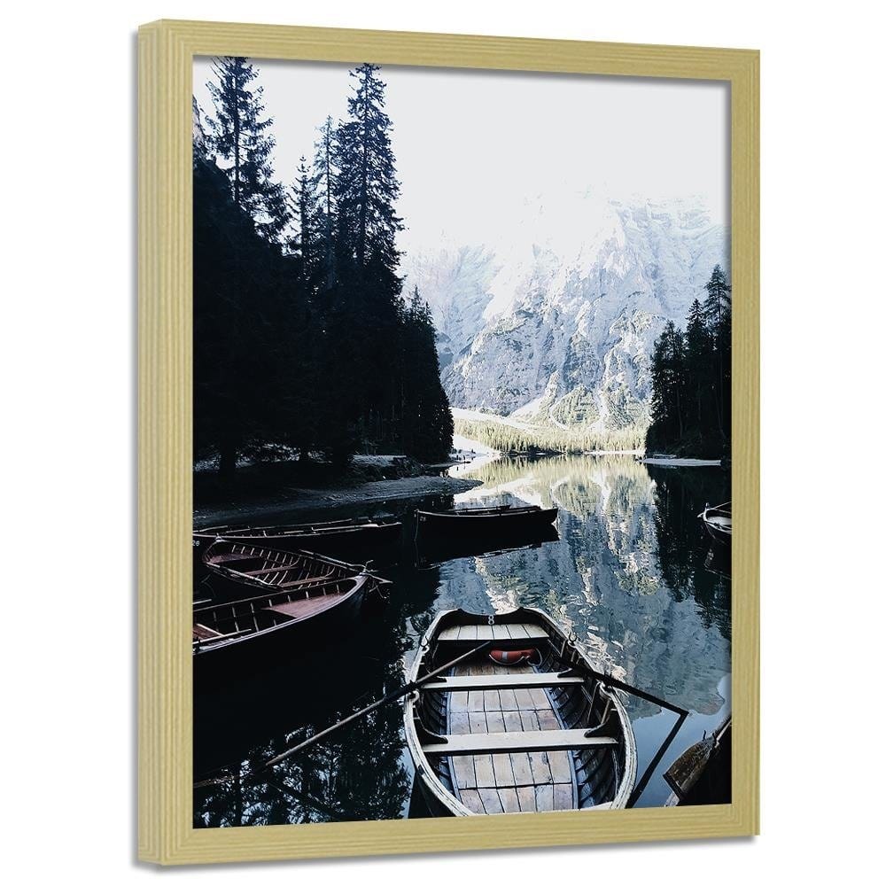 Glezna bēšā rāmī - Mountain Expedition Home Trends DECO