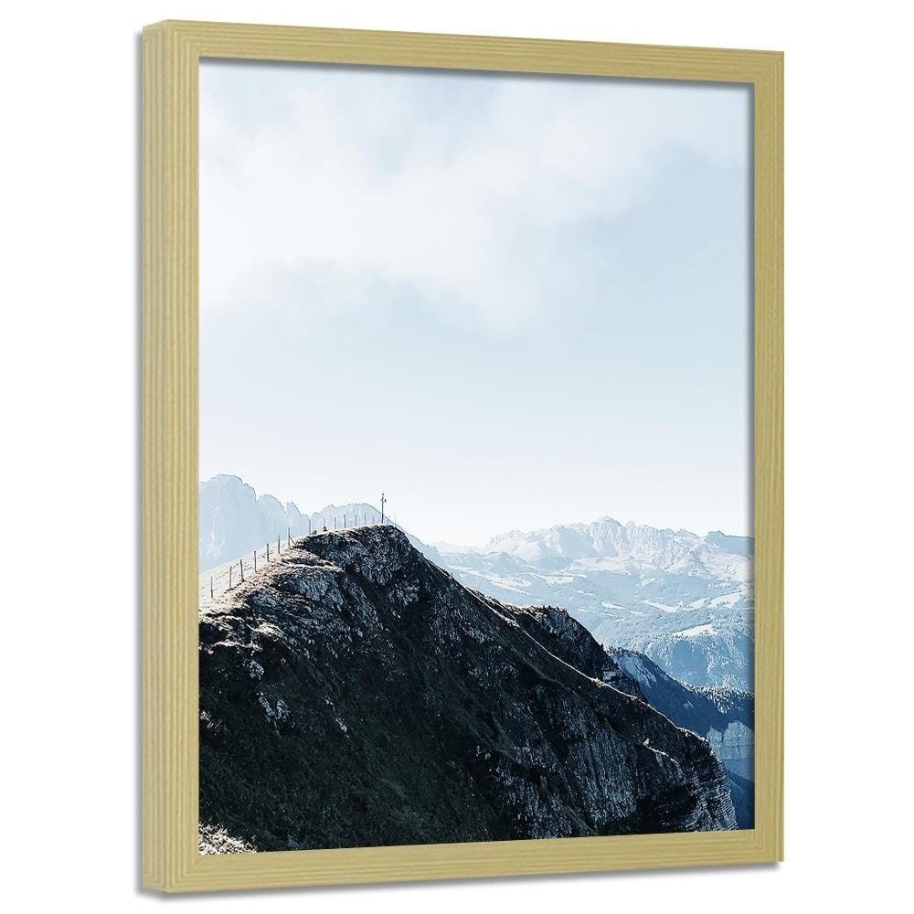 Glezna bēšā rāmī - Mountain Trail Home Trends DECO