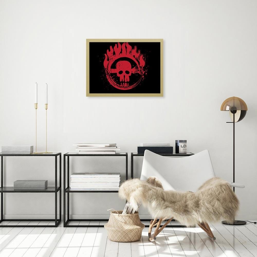 Glezna bēšā rāmī - Movie Morife Home Trends DECO