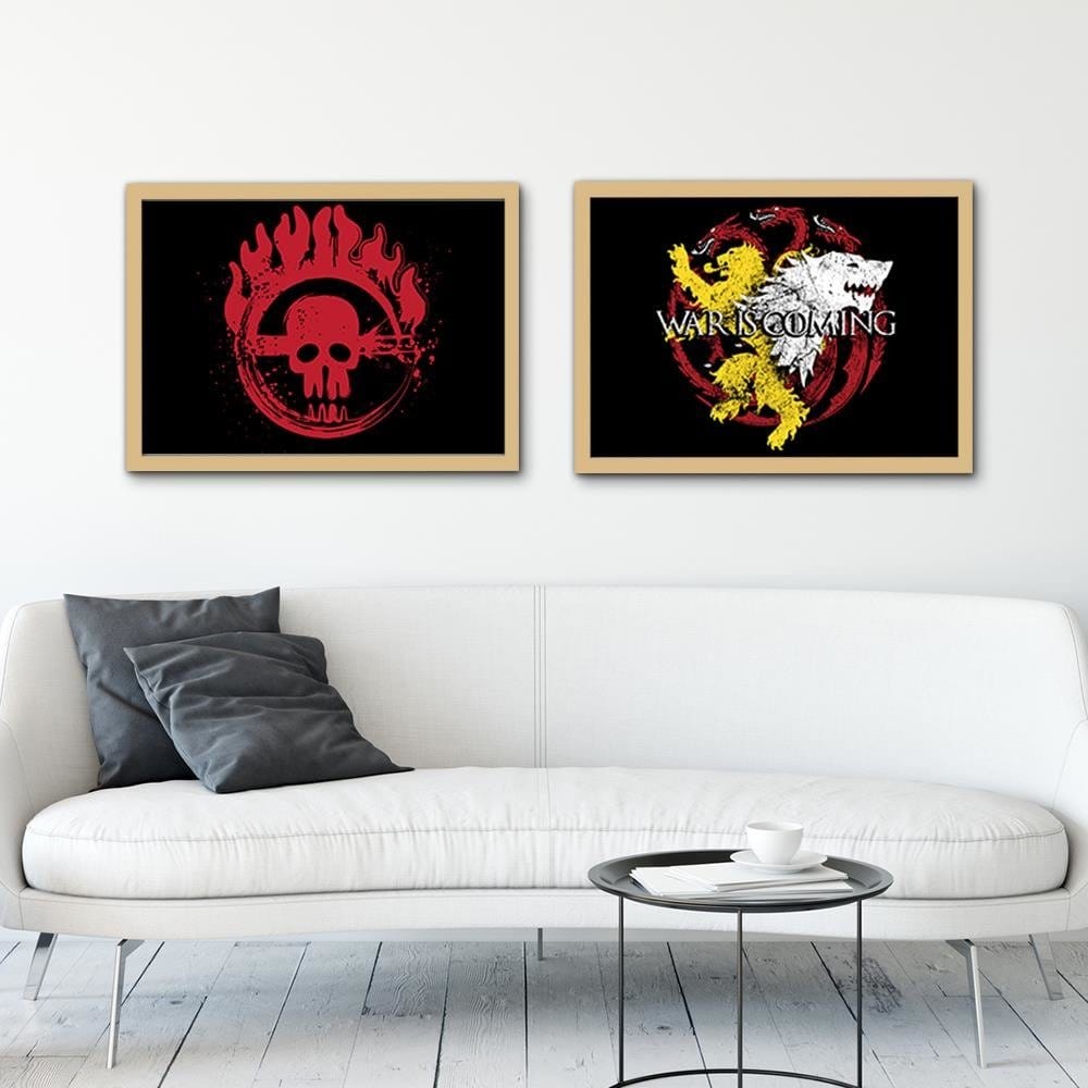Glezna bēšā rāmī - Movie Morife Home Trends DECO