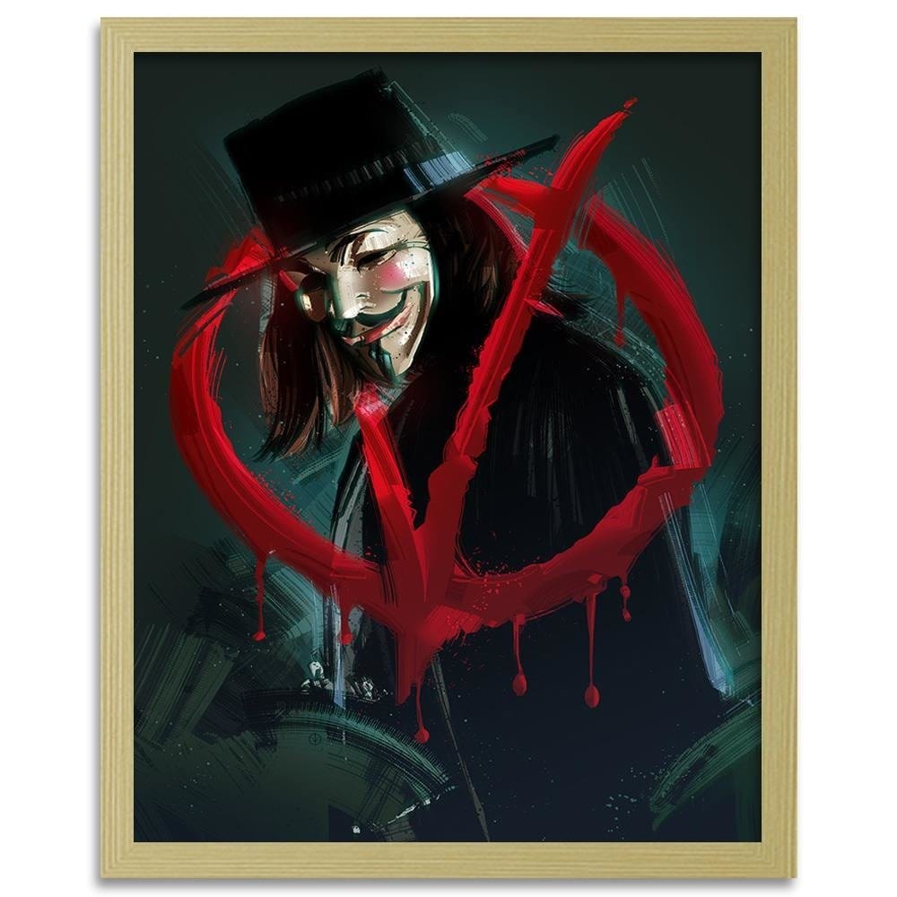 Glezna bēšā rāmī - Movie Poster Black Home Trends DECO
