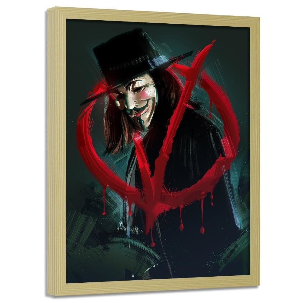 Glezna bēšā rāmī - Movie Poster Black Home Trends DECO