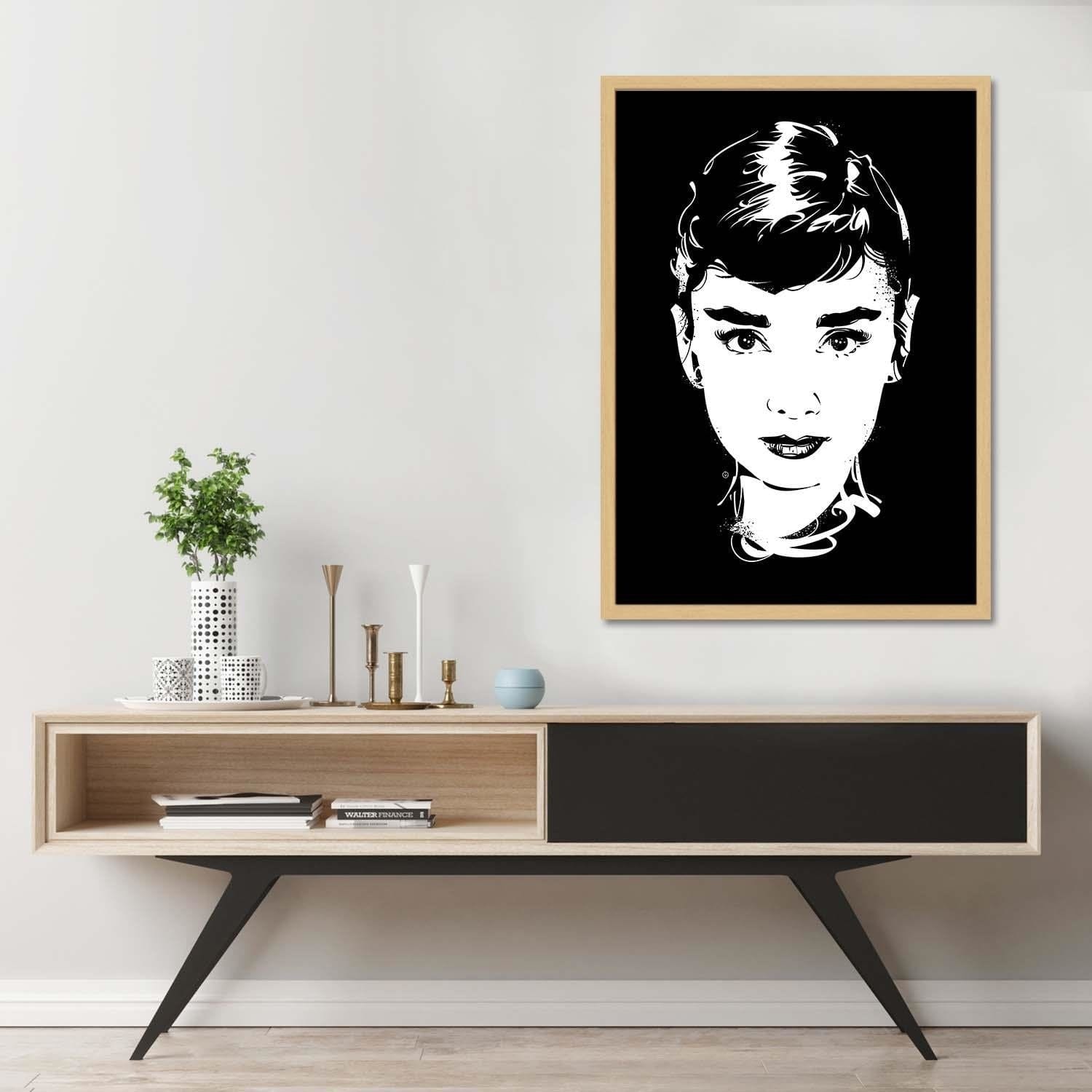 Glezna bēšā rāmī - Movie Star Image Black And White Home Trends DECO