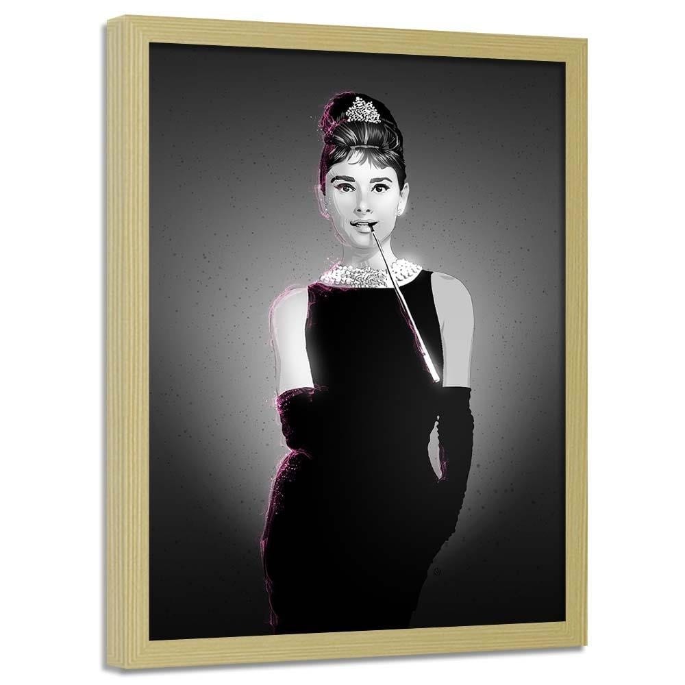Glezna bēšā rāmī - Movie Star Image Black And White Home Trends DECO