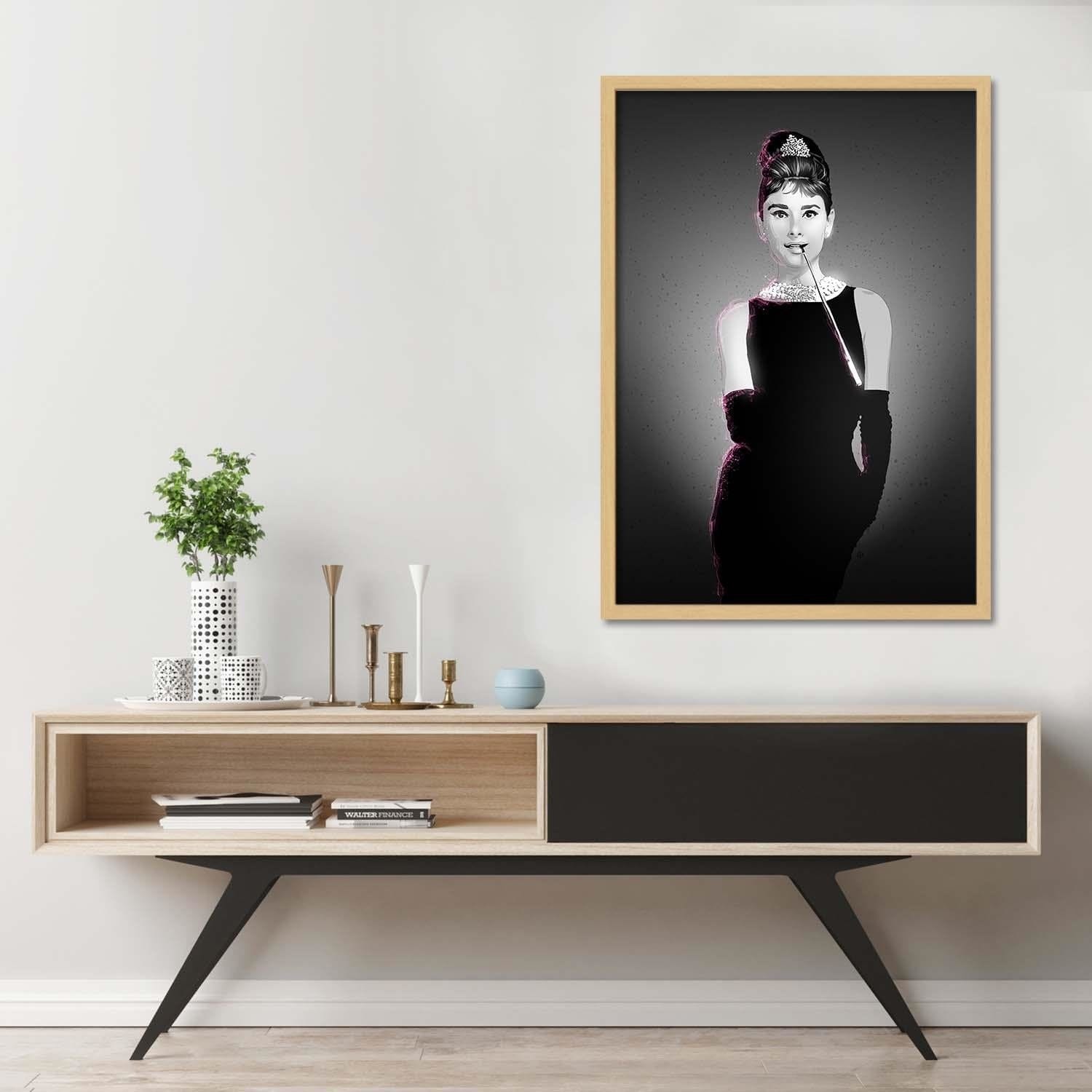 Glezna bēšā rāmī - Movie Star Image Black And White Home Trends DECO