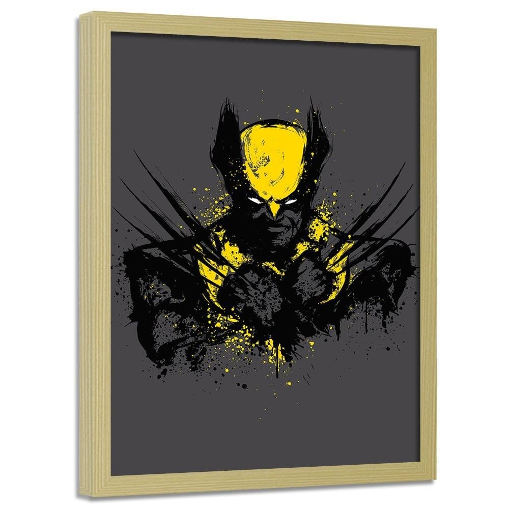 Glezna bēšā rāmī - Mutant Rage Yellow Home Trends DECO
