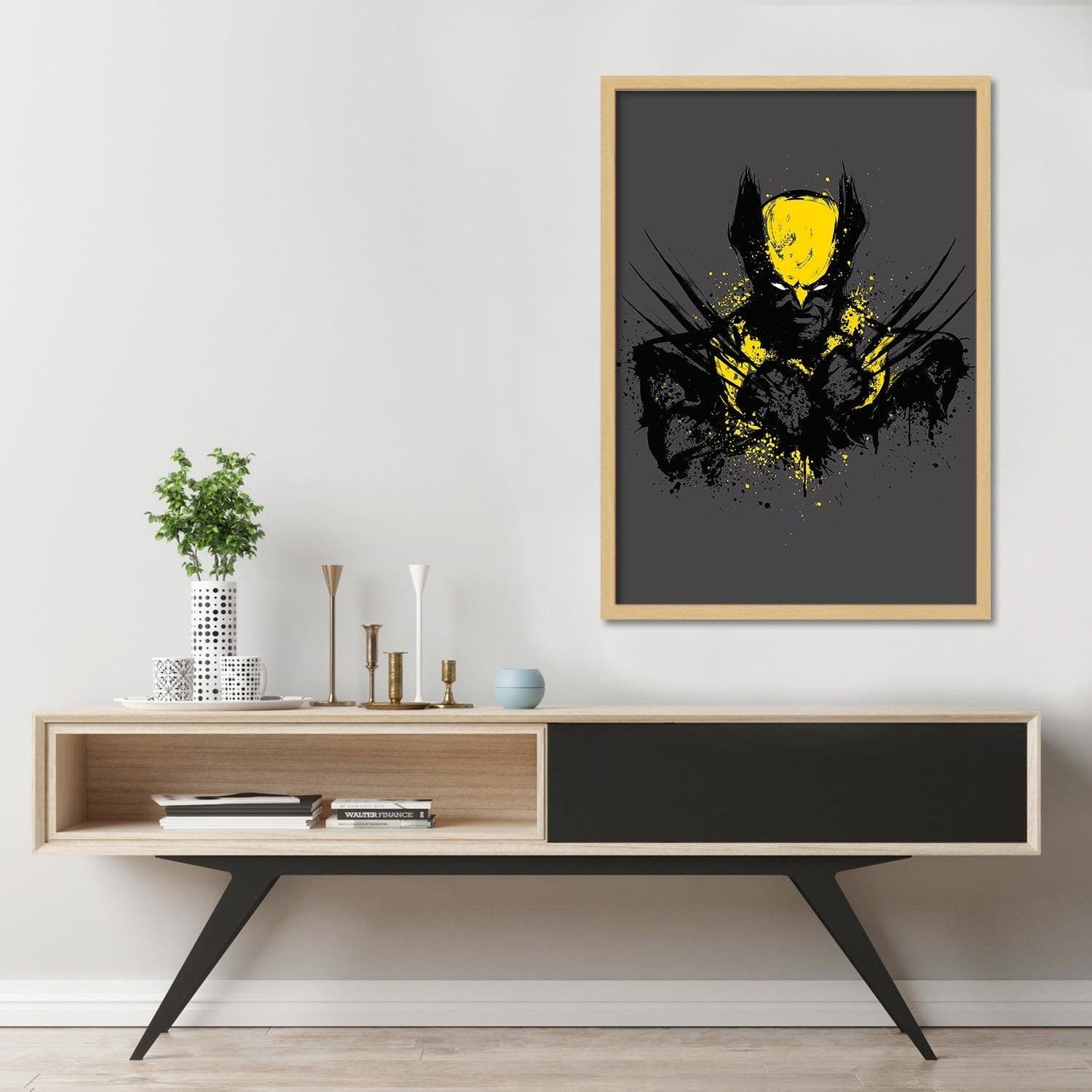 Glezna bēšā rāmī - Mutant Rage Yellow Home Trends DECO