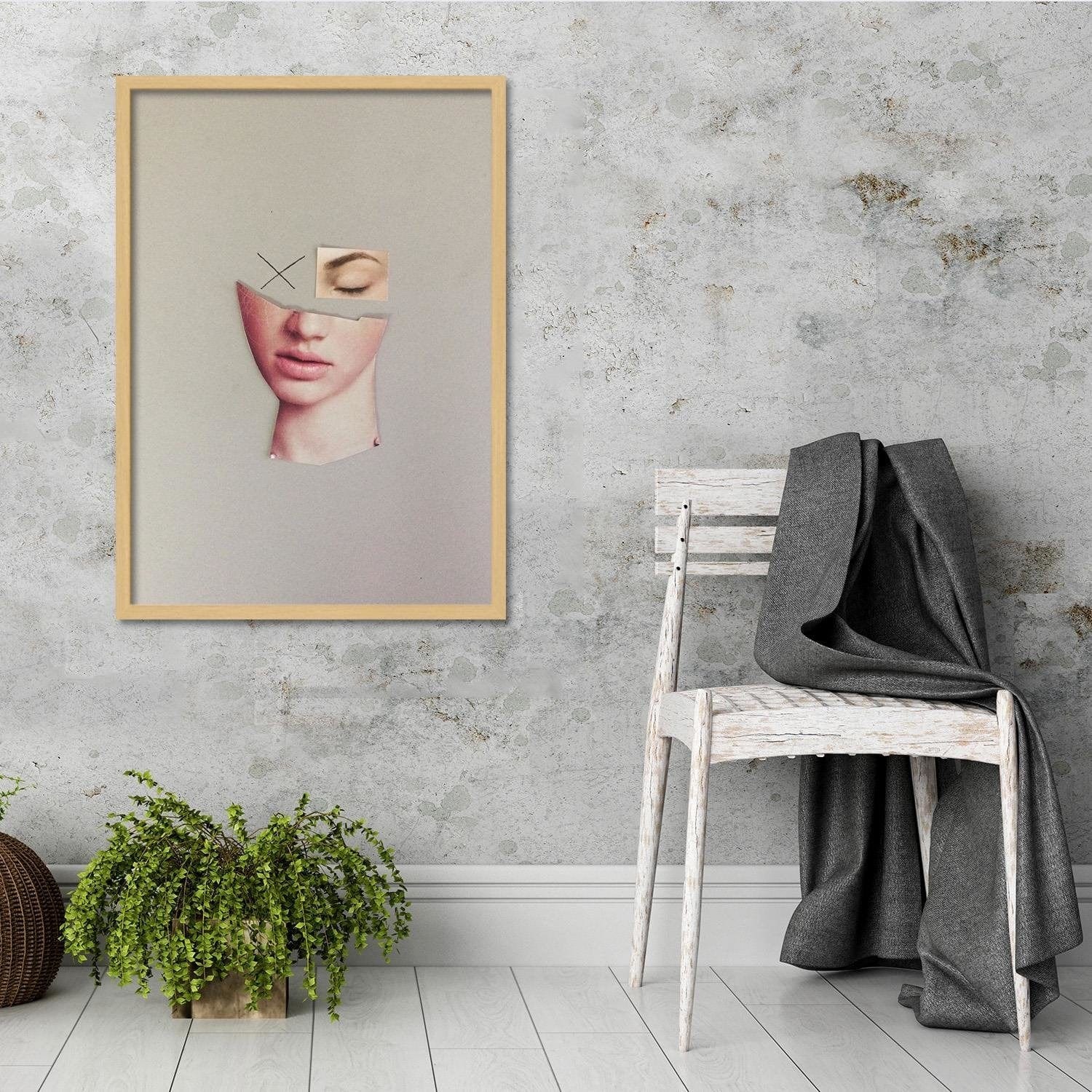 Glezna bēšā rāmī - Natural Pure Beauty Home Trends DECO