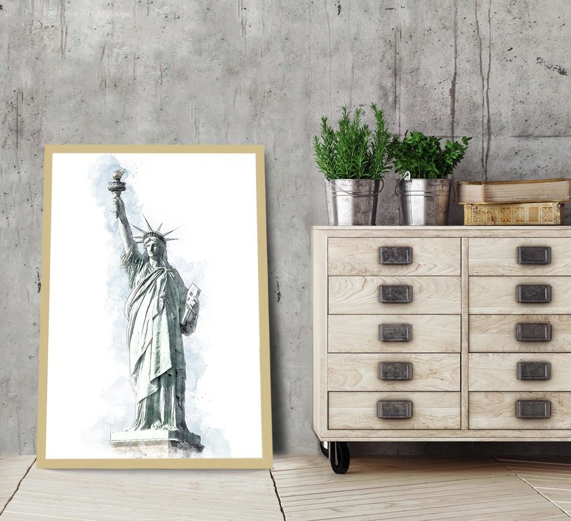 Glezna bēšā rāmī - New York Grey Home Trends DECO