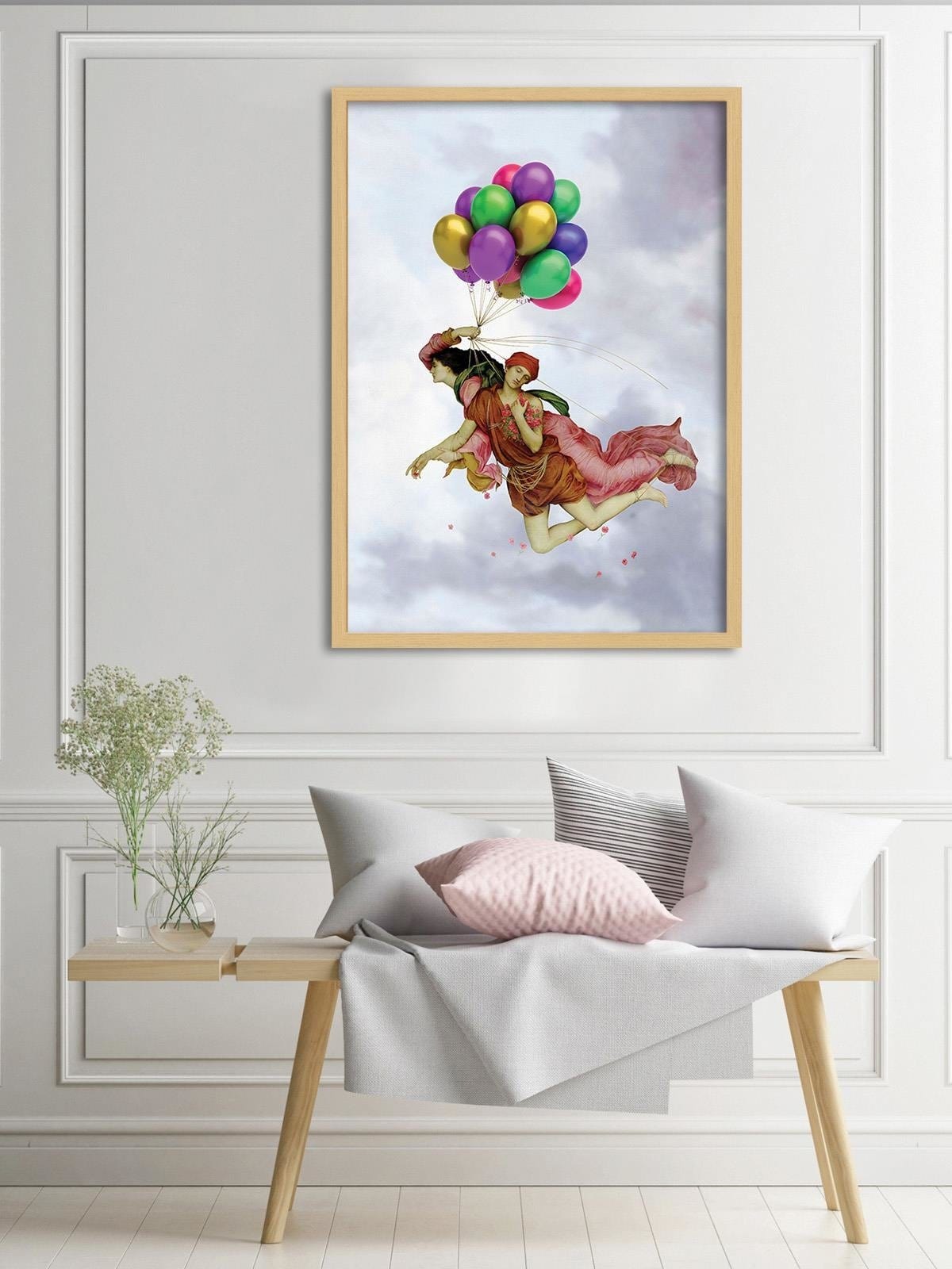 Glezna bēšā rāmī - Night And Sleep Image Home Trends DECO