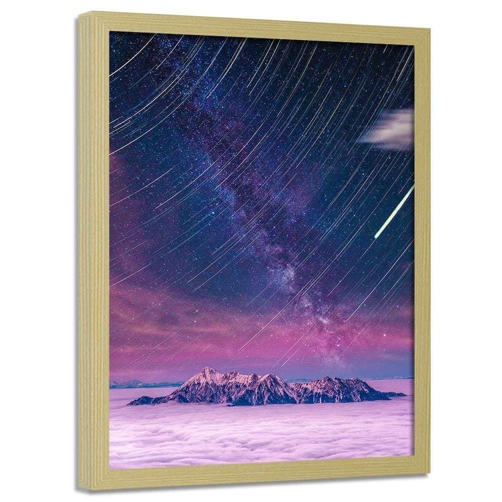 Glezna bēšā rāmī - Night Shooting Stars Home Trends DECO