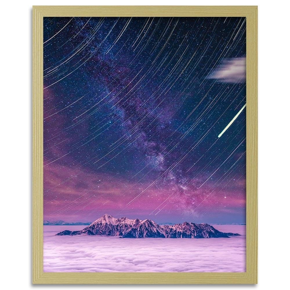 Glezna bēšā rāmī - Night Shooting Stars Home Trends DECO