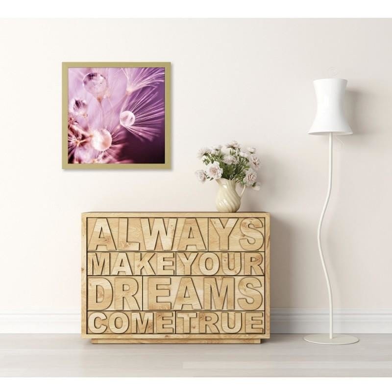 Glezna bēšā rāmī - Nun seeds and water drops Home Trends DECO