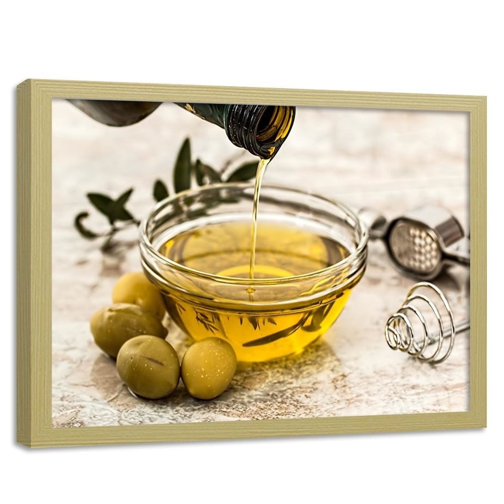 Glezna bēšā rāmī - Oil And Herbs Home Trends DECO